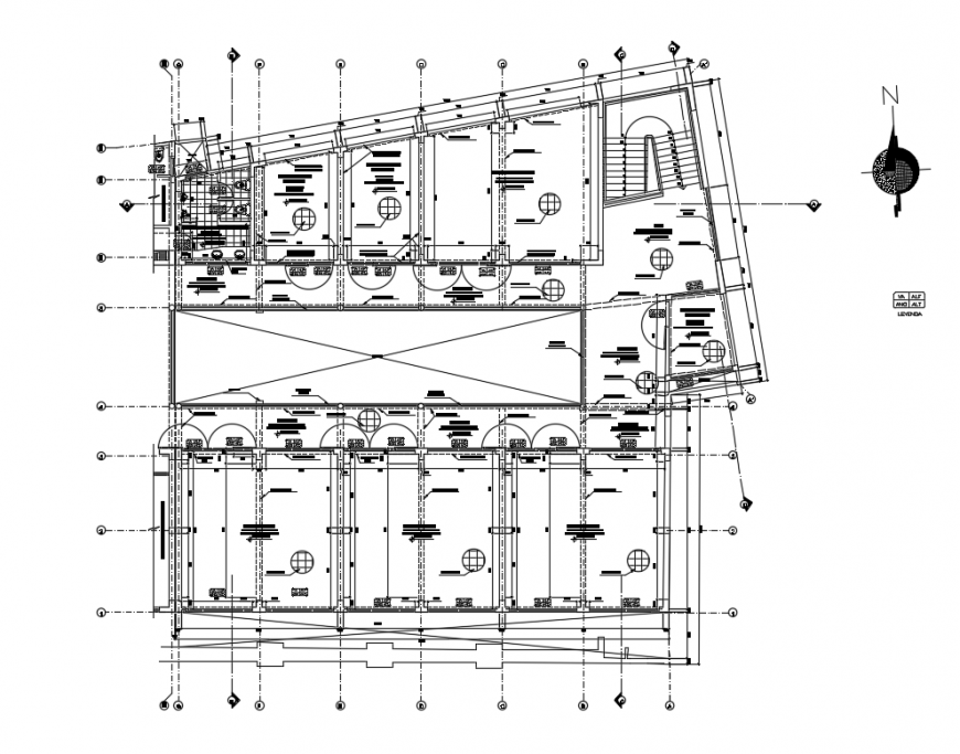Primary school layout plan and structure cad drawing details dwg file
