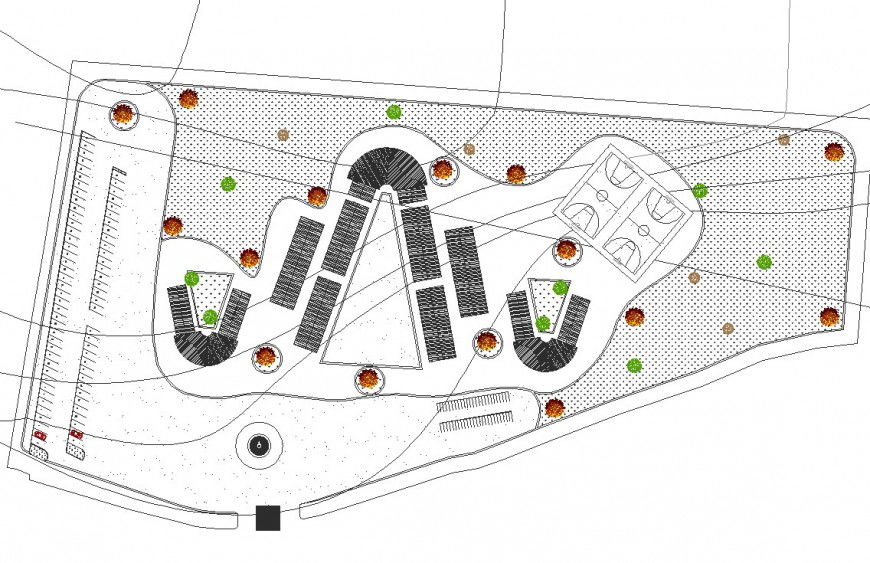 Primary school secondary plan autocad file