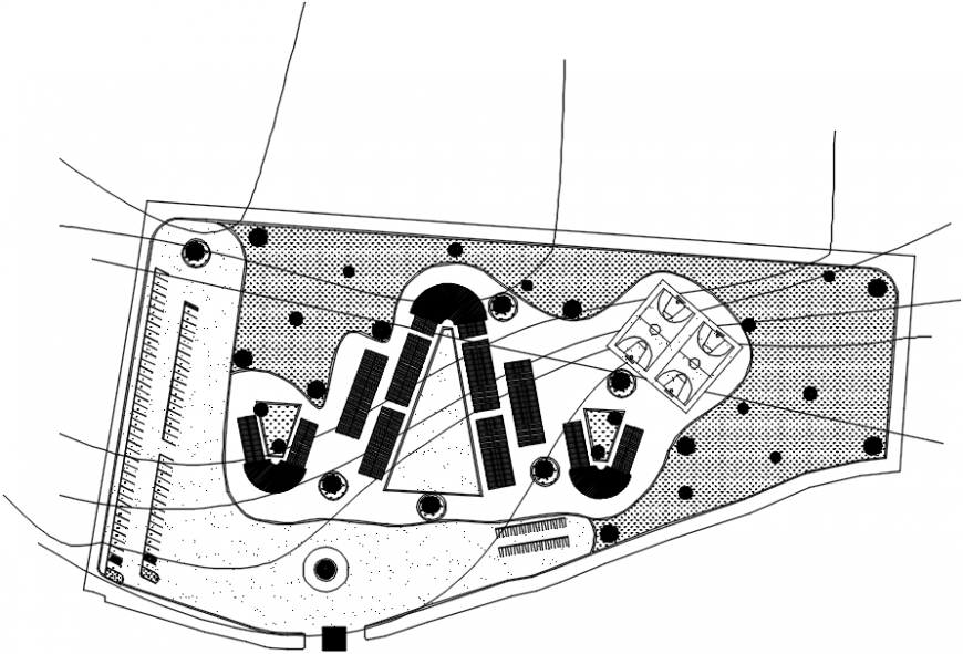 Primary school site layout plan cad drawing details dwg file