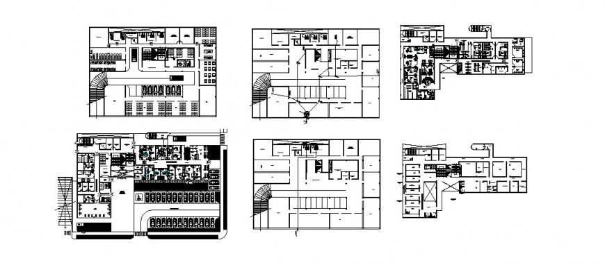 Private clinic general plan and floor plan with cover plan cad drawing details dwg file