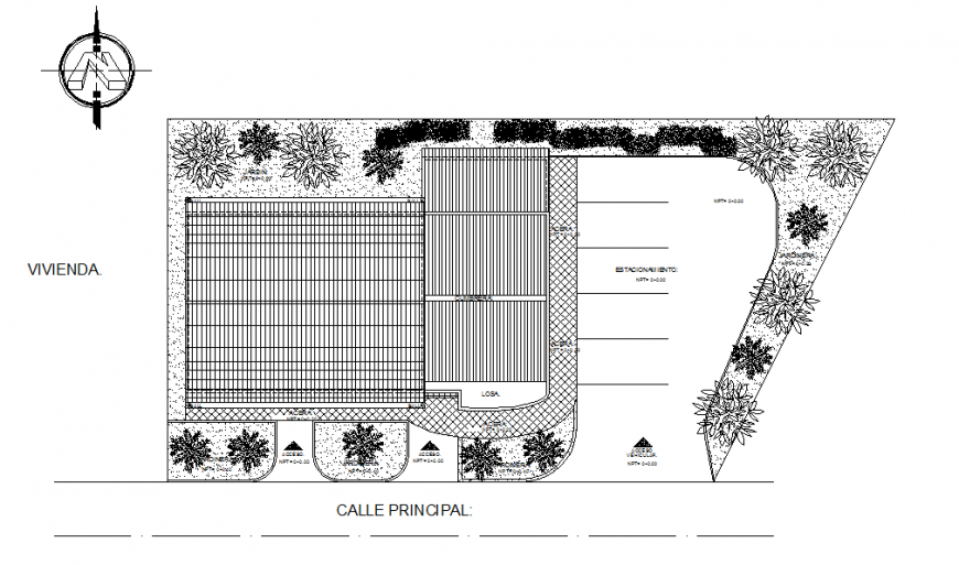 Private garden landscaping structure and plan cad drawing details dwg file
