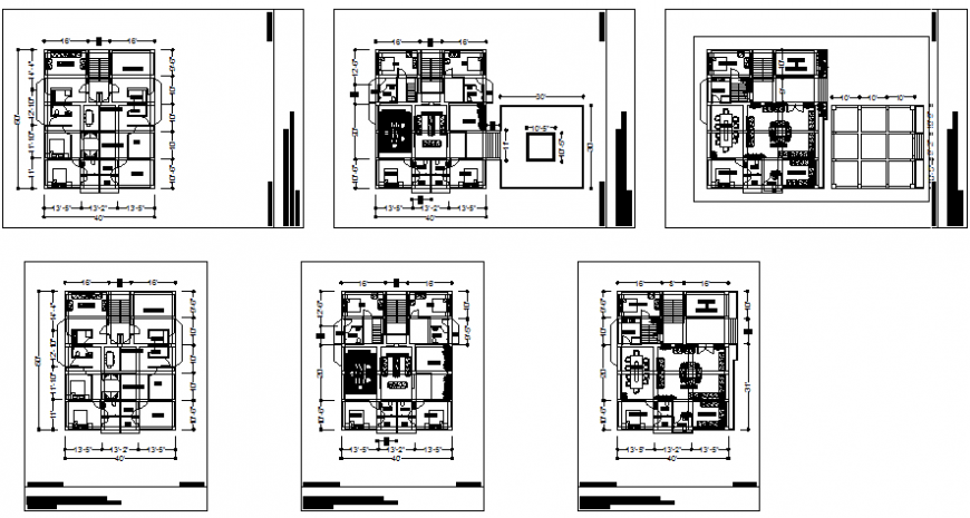 Private Villa house detail drawing in dwg file.