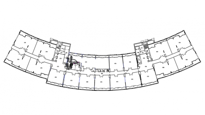 Privilege club house architecture layout plan cad drawing details dwg file