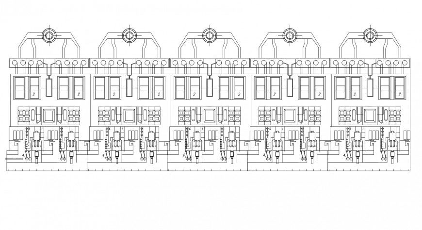 Processing plant with machinery auto-cad drawing details dwg file