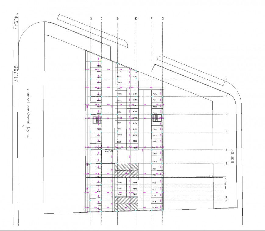 Project of housing plan autocad file
