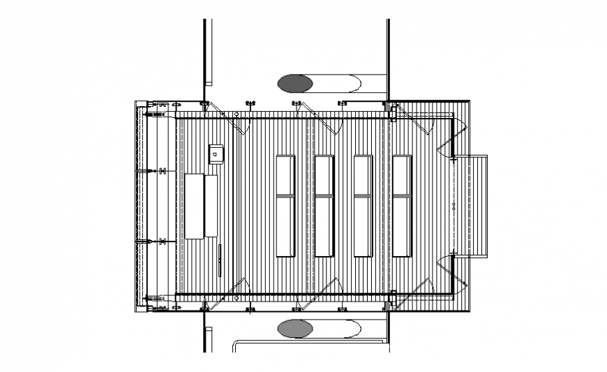 Projector room detail dwg file