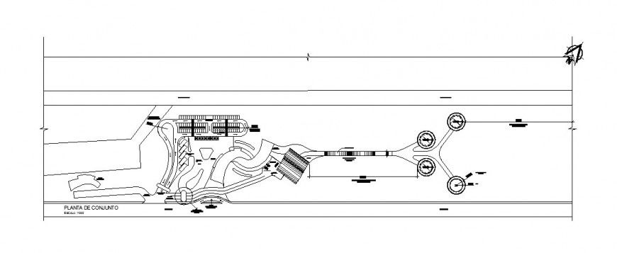 Proposal plan for Quetzaltenango helicopter runway in dwg AutoCAD file.