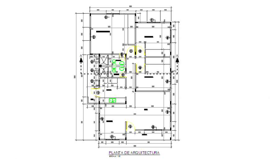 Proposed architectural layout design of Preliminary housing design drawing