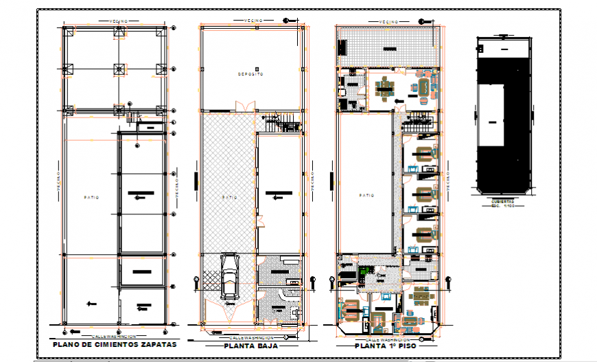 Proposed architectural plan design drawing of big family house