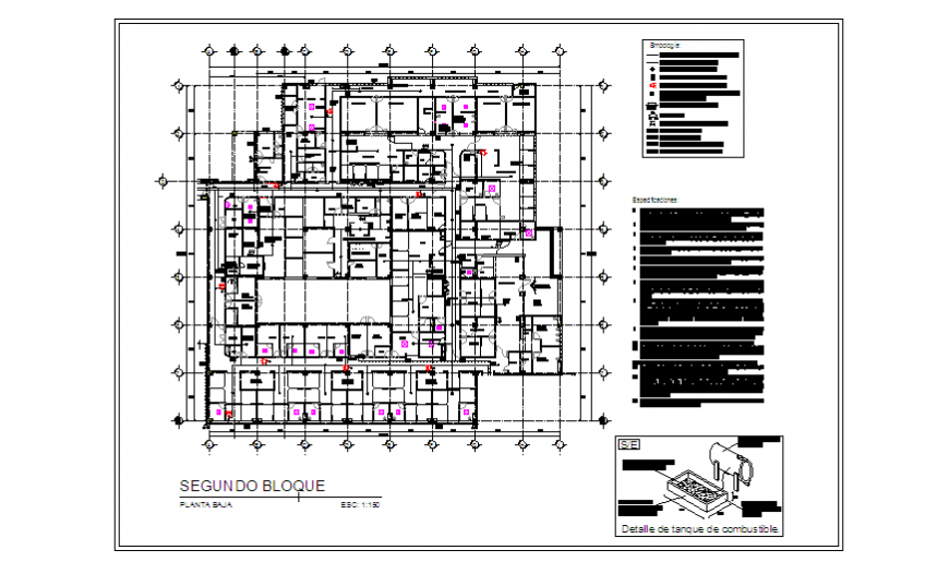 Proposed General Layout of in hospital design drawing