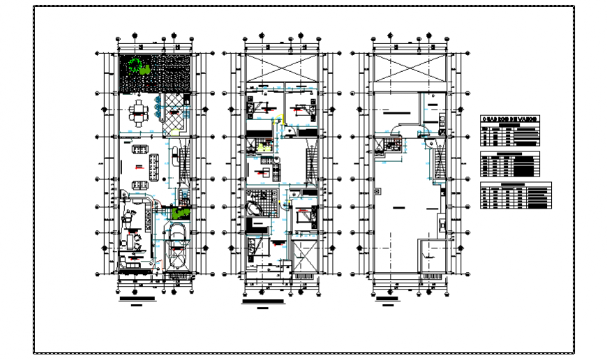 Proposed layout design drawing of single family house design drawing