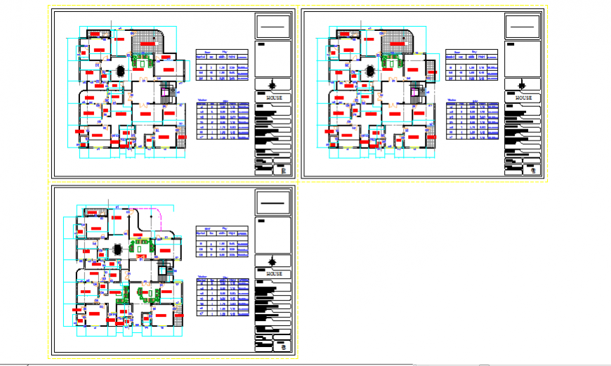 Proposed Layout of House design drawing