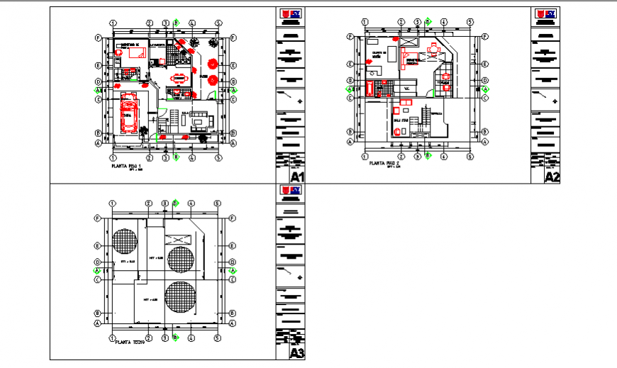 Proposed Layout of Single family House design drawing