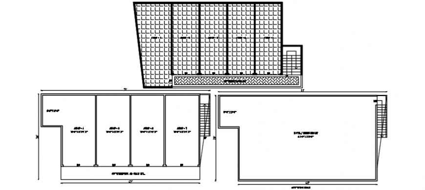 Proposed layout plan drawing details of apartment building dwg file