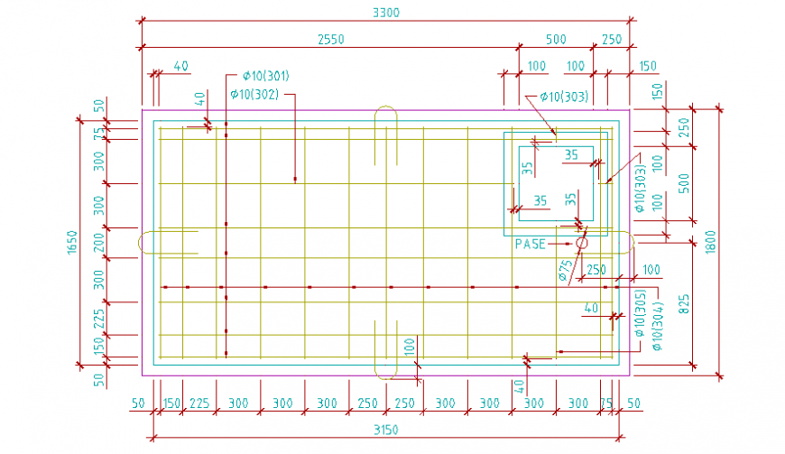 Proposed Layout plan of Pump house design drawing