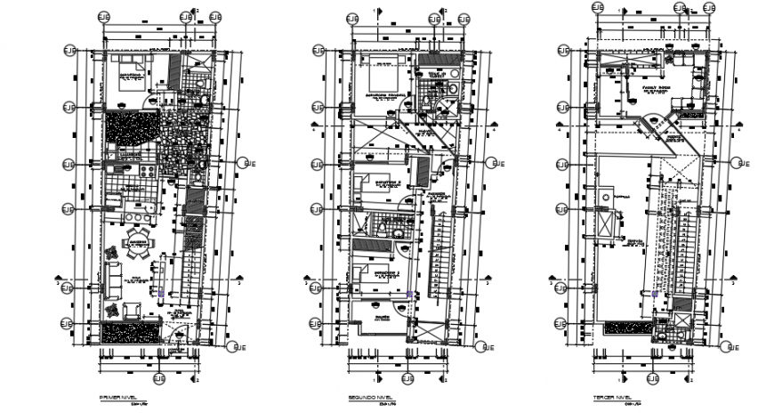 Proposed planning design layout of Single family home design drawing