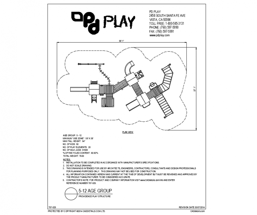 Providence park plan view and landscaping details dwg file