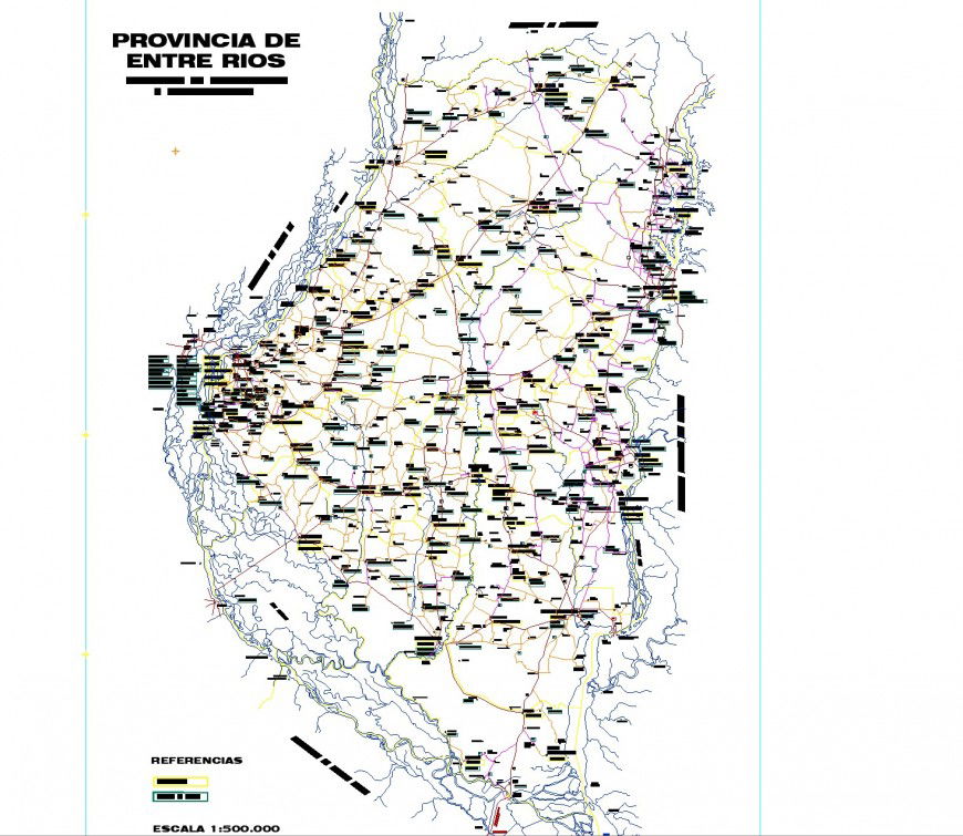 Province of entre riso detail dwg file