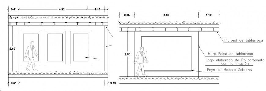 Public toilet constructive section cad drawing details dwg file