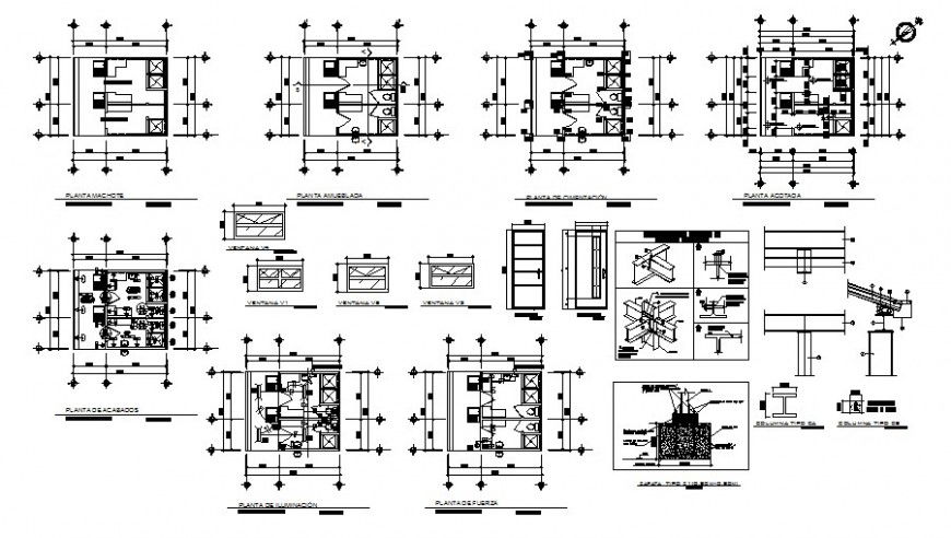 Public toilet detail drawing in AutoCAD file.