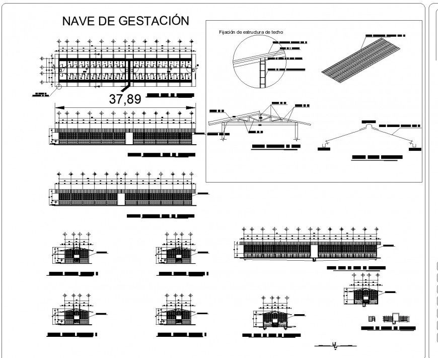 Public toilet plan, elevation and section layout file