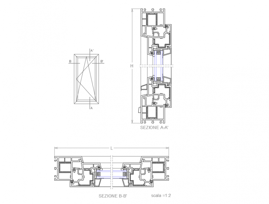 PVC pipe horizontal and vertical sectional blocks details dwg file