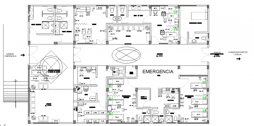 Radio diagnosis and surgery Hospital Lay-out Design