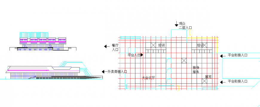 Railway Plat-form Plan & Elevation design