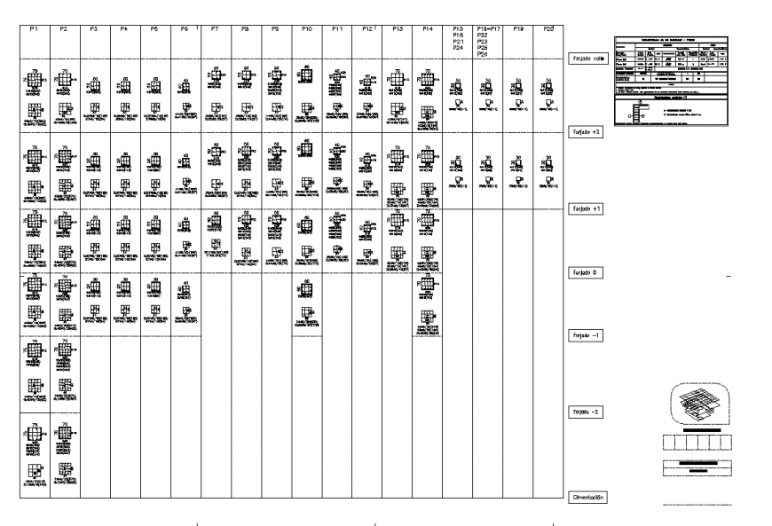 RCC column detail elevation 2d view layout autocad file