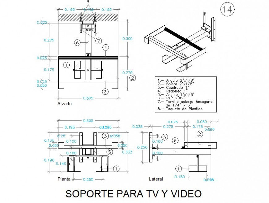 RCC reinforcement structure sectional detail file