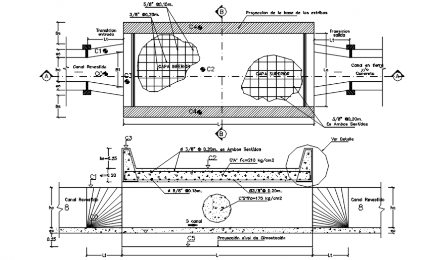 RCC structural blocks CAD drawings 2d view autocad software file