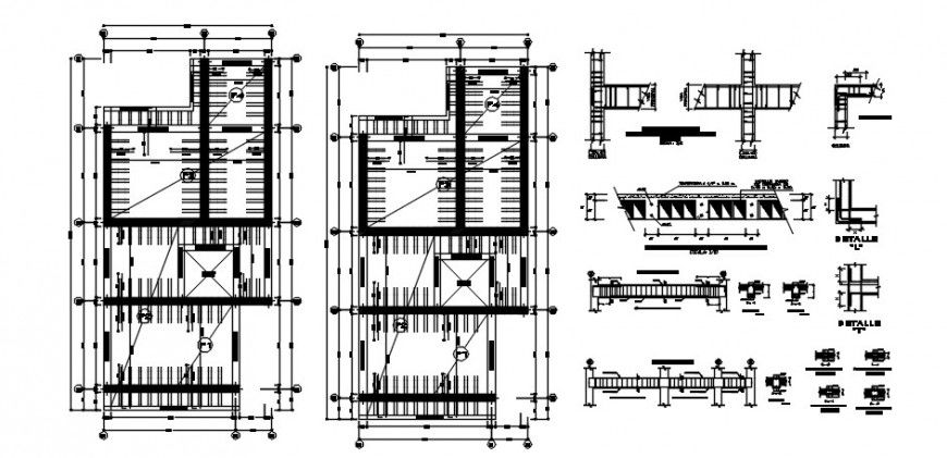 RCC structural blocks details autocad software file