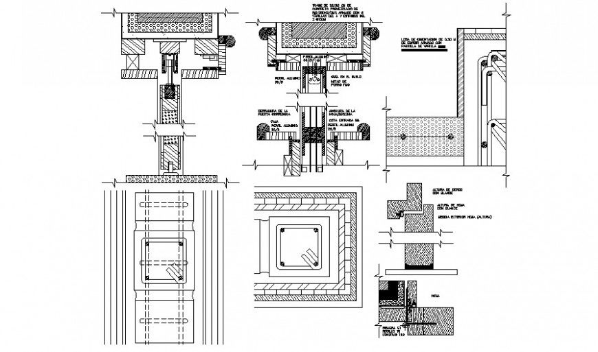 RCC structural blocks drawings 2d view autocad software file
