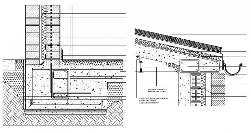 RCC structural unit details are shown in autocad drawing