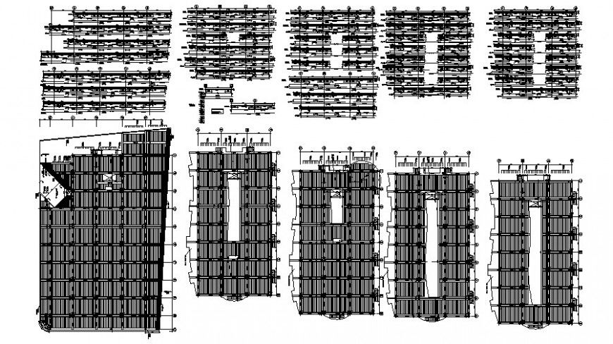 RCC structural units detailing drawing in autocad software