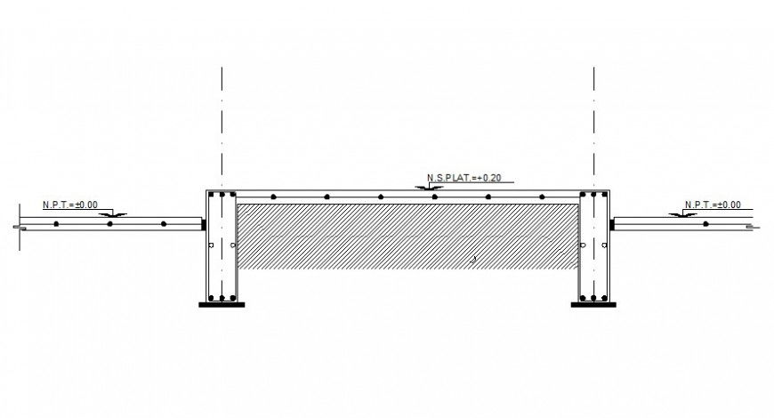 RCC structural units drawing in autocad