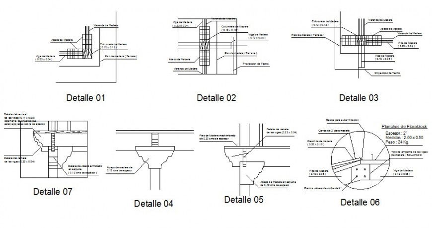 RCC structure units block detail drawing in autocad