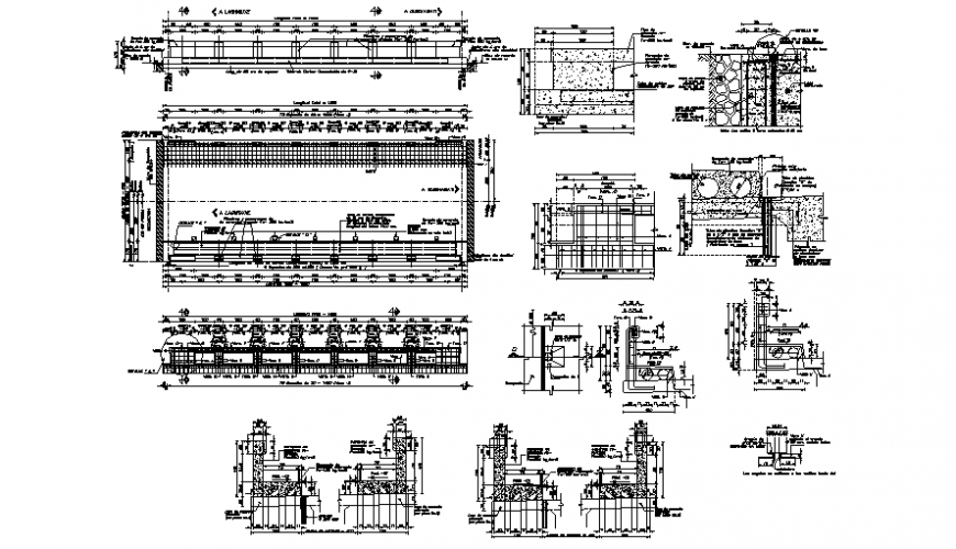 RCC structure units drawings 2d view autocad software file