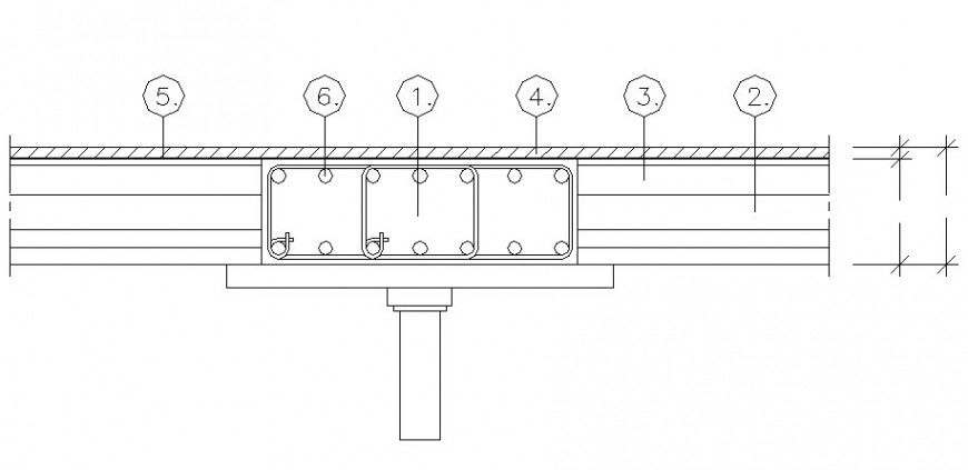 RCC units detail drawing 2d view autocad drawing