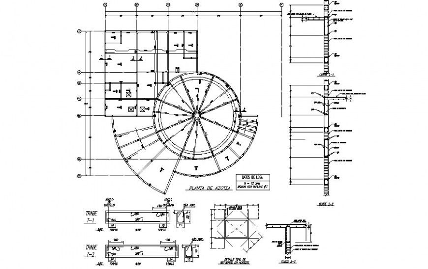 RCC units details drawings in autocad software