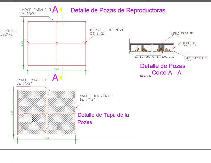 Real estate agencies plan and section autocad file