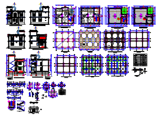 recident biulding design drawing