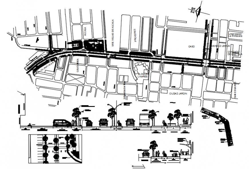 Recovery public service building site plan drawing details dwg file