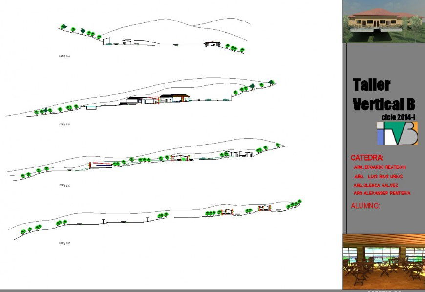 Recreation center adventure sports section detail dwg file
