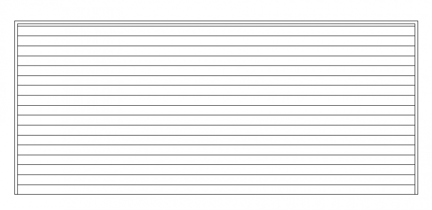 Rectangle shape table furniture layout file