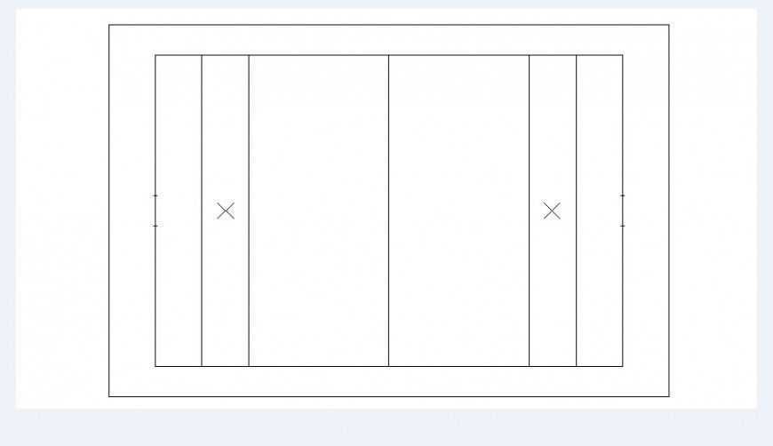 Rectangle window elevation block drawing details dwg file