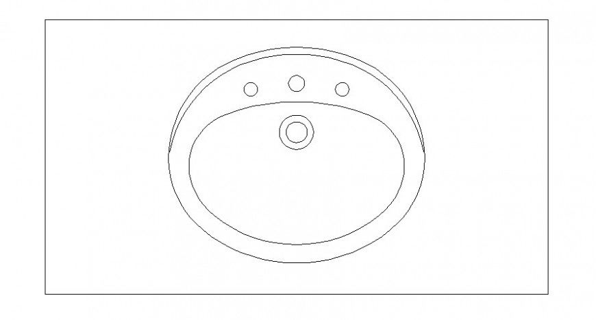 Rectangular shape washbasin units drawings 2d view sanitary blocks dwg file