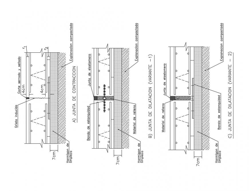 Rectangular silos corner constructive structure cad drawing details dwg file