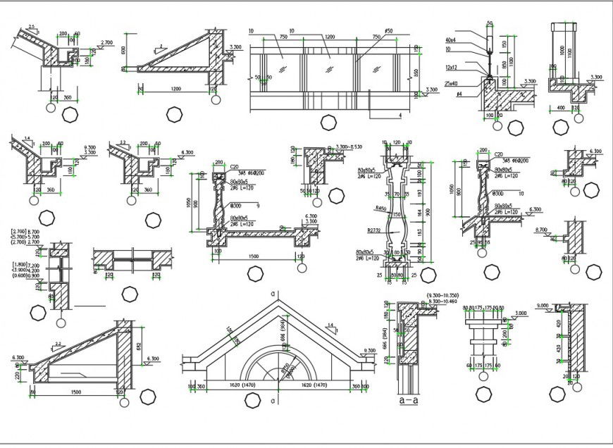 Reeling section plan autocad file