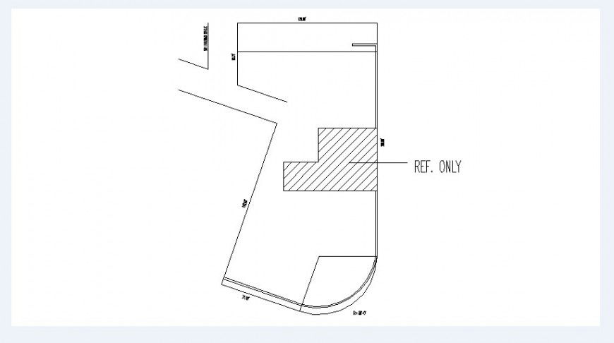 Reference site plan drawing details for existing house dwg file
